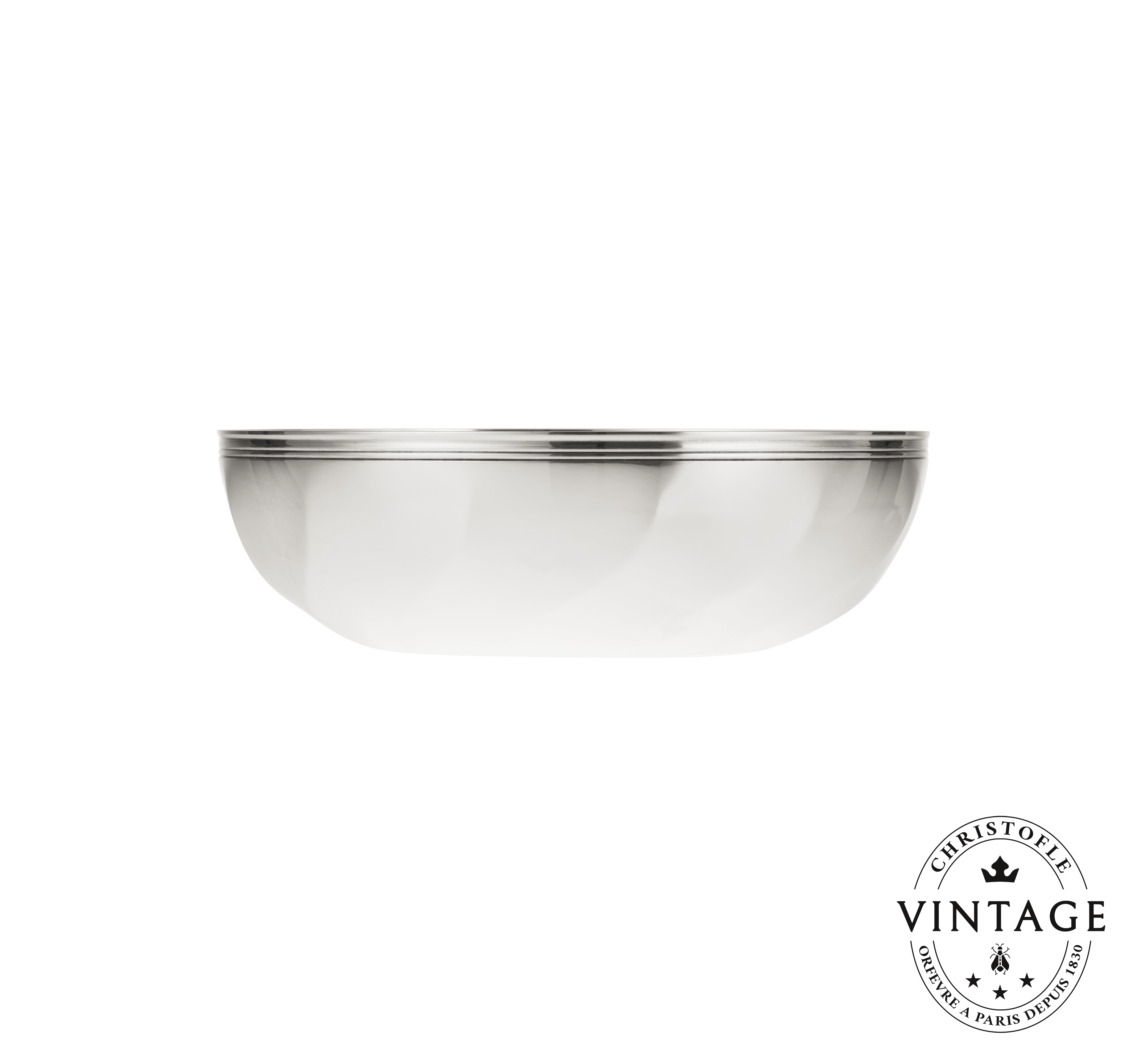Vintage Silvered Bowl 17 cm Torsades